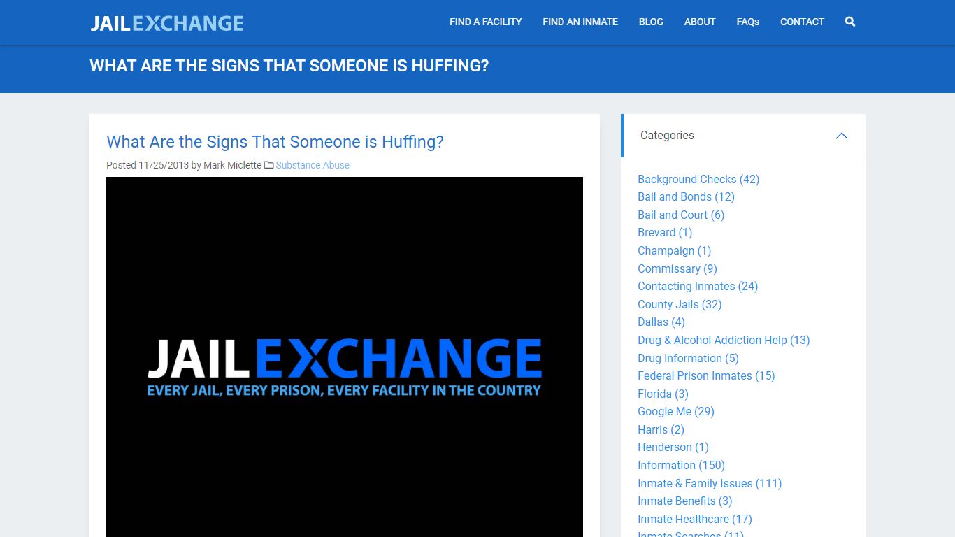 What Are the Signs That Someone is Huffing? | JailExchange